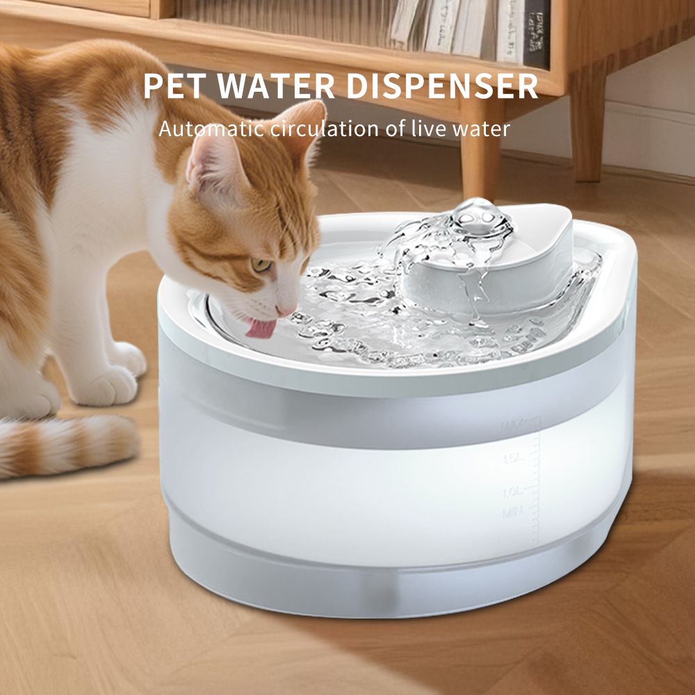 004 Pet Water Drop Water Dispenser, Water Drop Type Outlet, Non clogging, Material Safe, Easy to Clean, Automatic Hydration, Suitable for Home and Travel