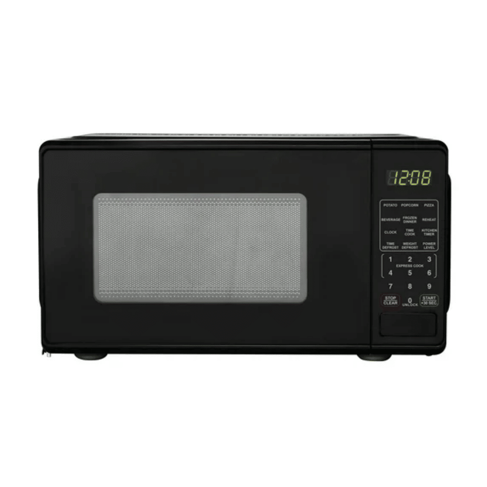 0.7 Cu ft Countertop Microwave Oven, 700 Watts, Black, New (Shipment from Walmart)