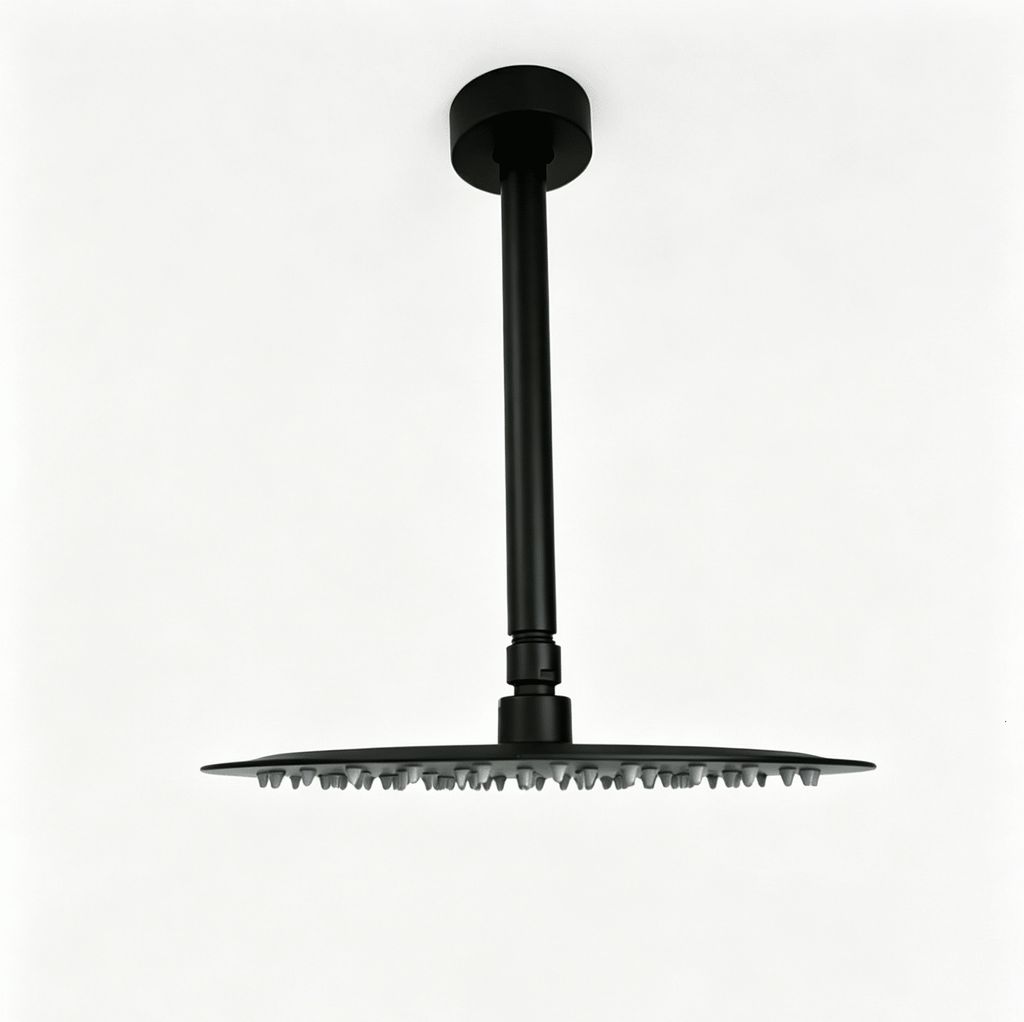 10" Matte Black Bathroom Luxury shower head,High Pressure Rain Shower Head, Ultra-Thin Showerhead 304 Stainless Steel