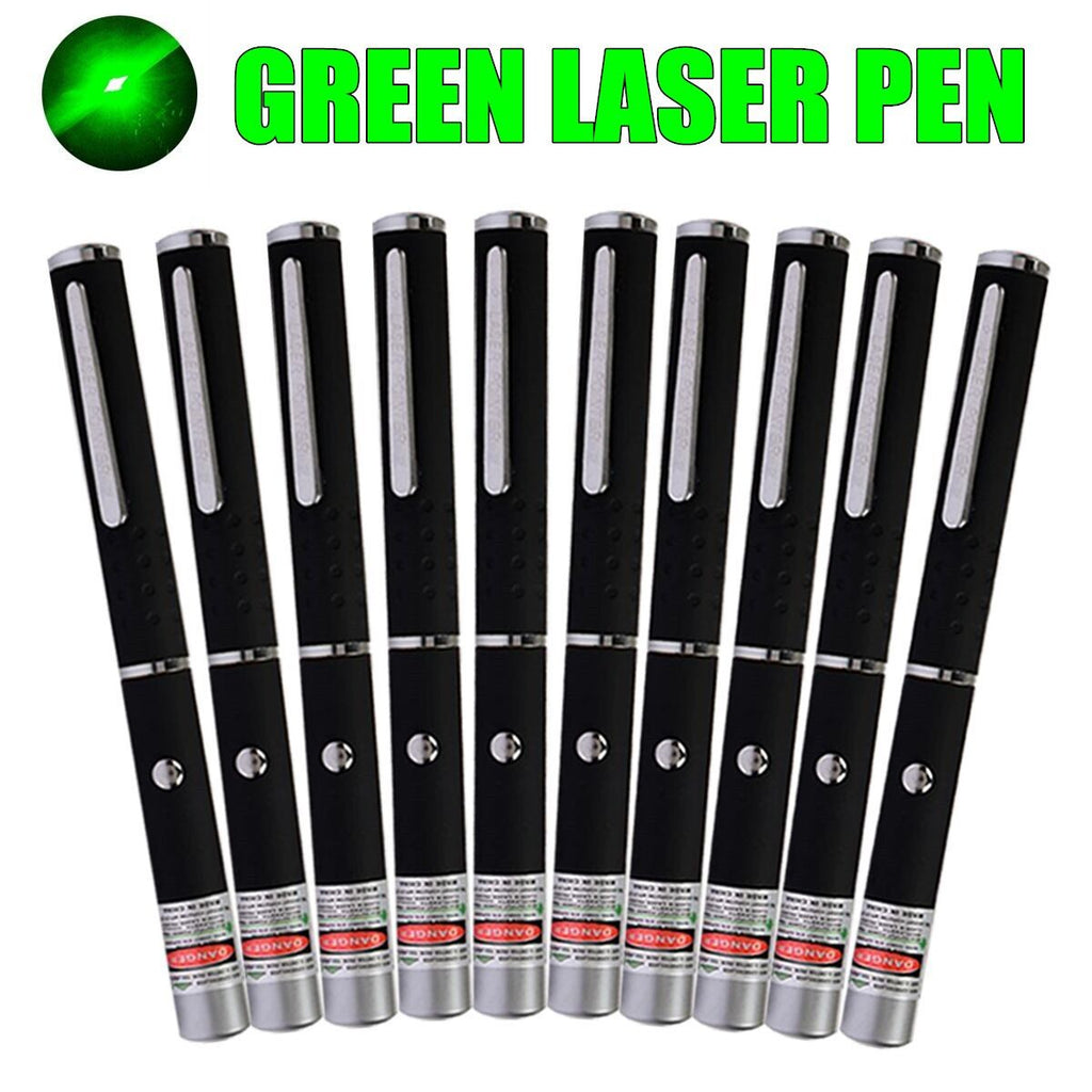 10 PCS Small Laser Pointer Pen 532nm Green Light Visible Beam 1mW For conference presentation(Logistics only For USPS.TK/TMEU only For self-pickup)