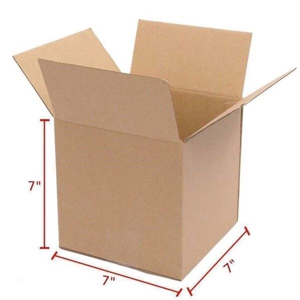 100 7x7x7 Cardboard Packing Mailing Moving Shipping Boxes Corrugated Box Cartons