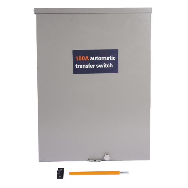 100 Amp 120/240V Single Phase Generator Automatic Transfer Switch Replacement for Generac RXSW100A3 for Indoor/Outdoor Use,NEMA 3R Aluminum Enclosure,Power Management Compatible