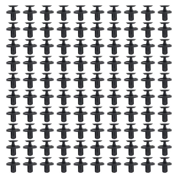 100 pcs 7mm Fender Push Clips Retainer Plastic Rivet Fastener For Toyota 4Runner Camry Lexus ES300h LX570