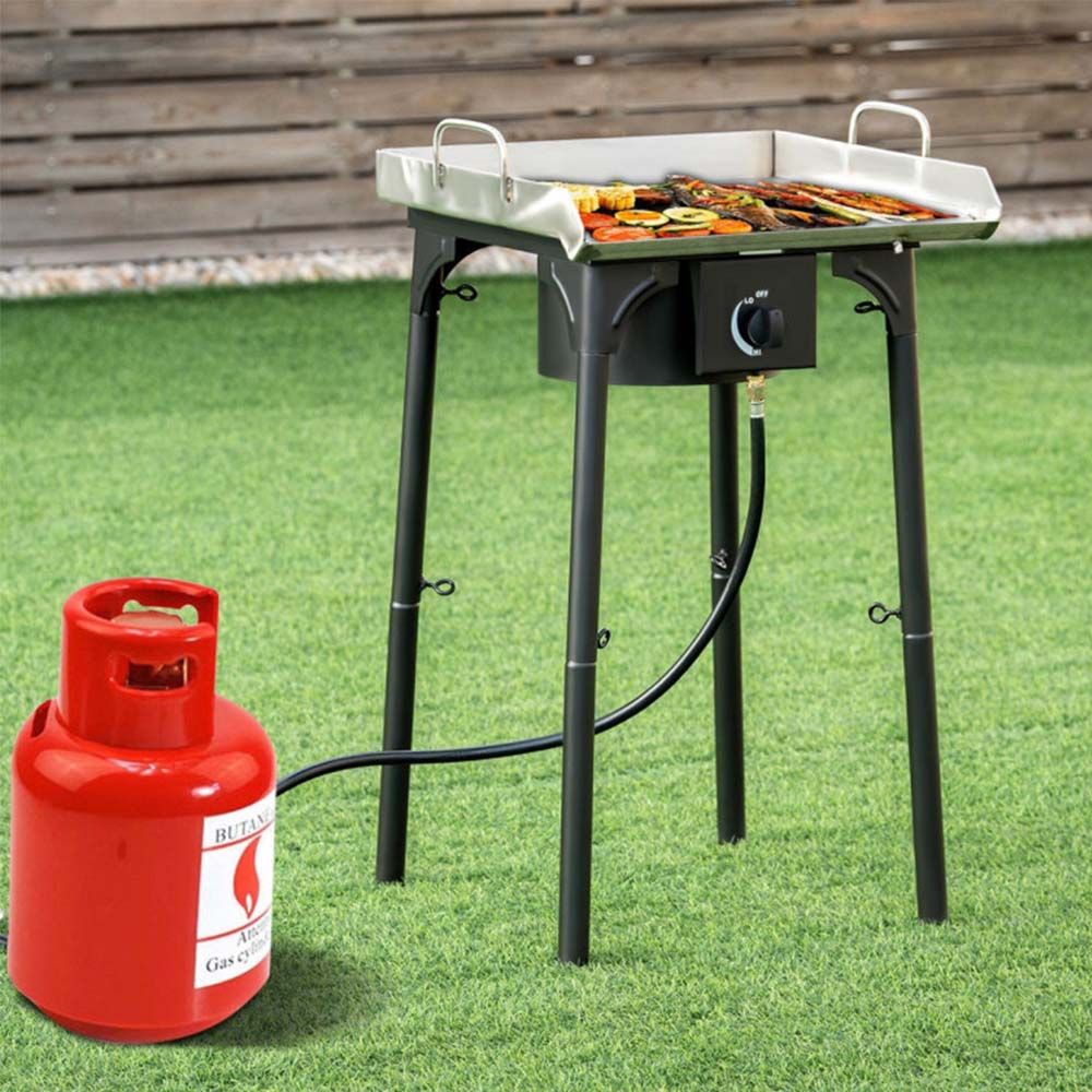 100000 BTU Portable Propane Outdoor Camp Stove with Adjustable Legs