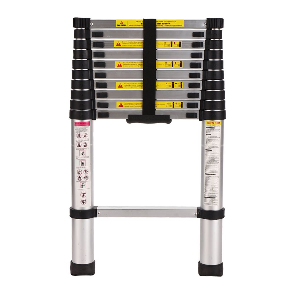 10.5 Ft Multi Purpose Aluminum Ladder Extend Telescopic Garden Tool Portable