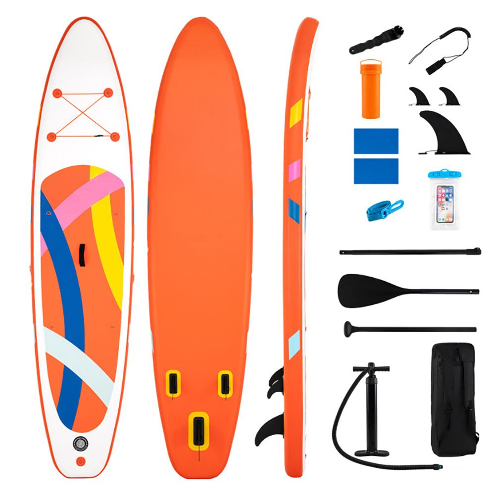 11' Wide Inflatable Stand Up Paddle Board with Backpack for All Skill Levels