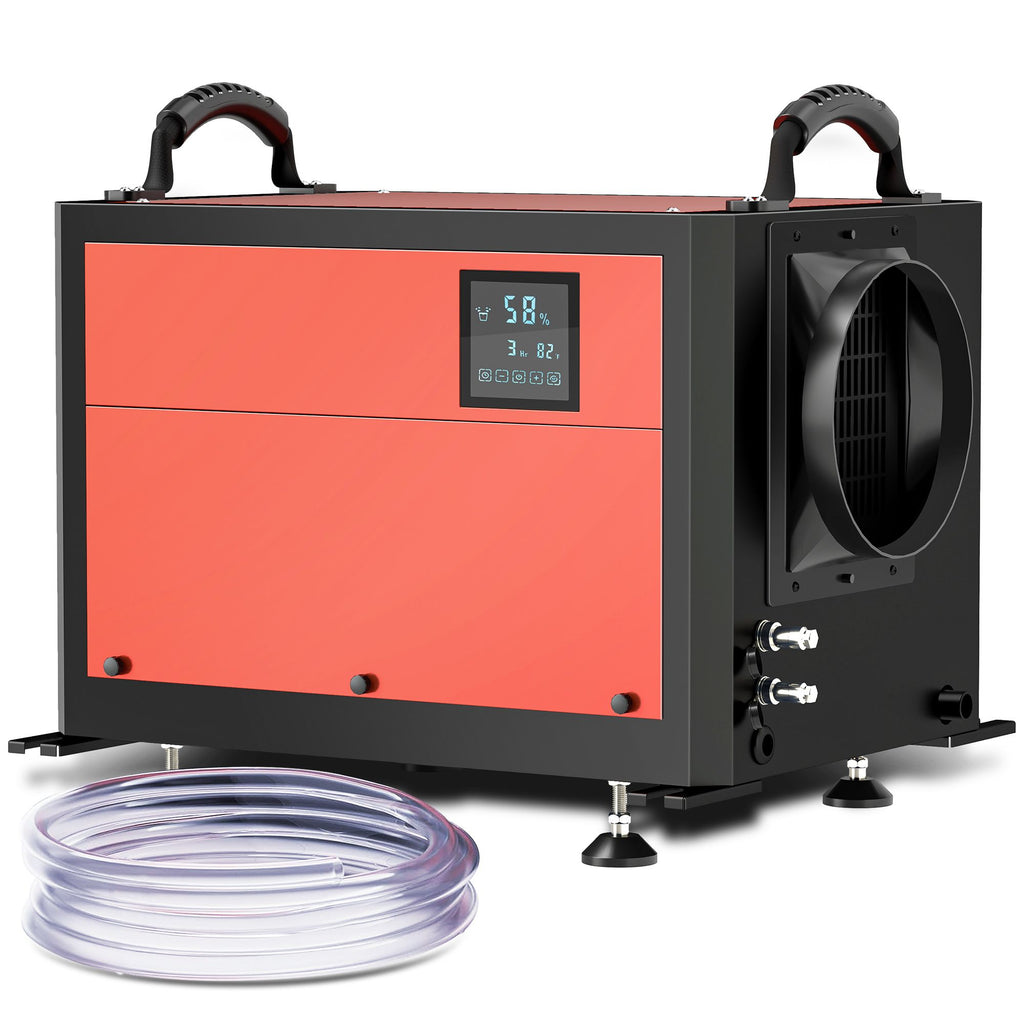 110 Pints Crawl Space Dehumidifier with Drain Hose, for Commercial, Industrial Dehumidifier for Basement, Warehouse