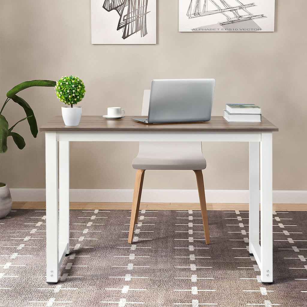 110cm Decent High Strength Wooden Computer Desk Gray
