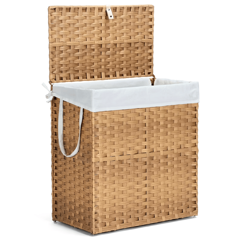 110L Laundry Hamper with Lid, Laundry Basket with Removable Liner for Bathroom Bedroom (Shipment from Walmart)