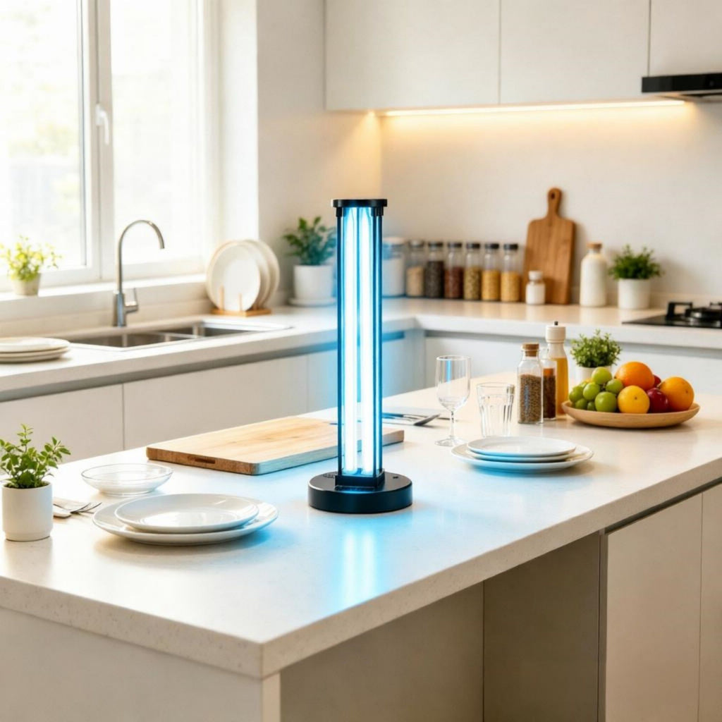 110W UVC Ultraviolet Lamp with Ozone Purifier & Remote, 3-Timer Disinfection Light for Room up to 600 sqft