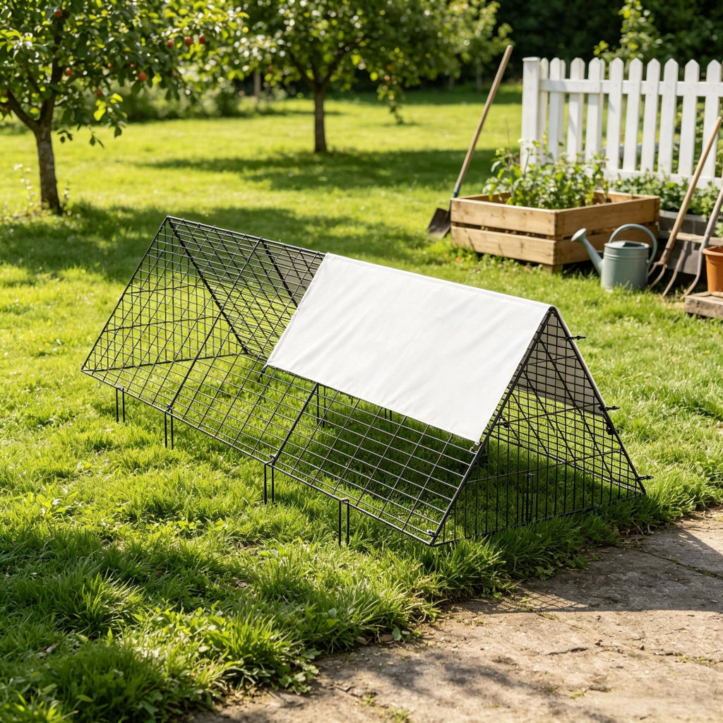 118.1 x 28 x 24.2 Inch Chicken Tunnels, Portable Chicken Coop Run for Yard, Easy Installation Outdoor Tunnel for Chickens, Ducks & Rabbits