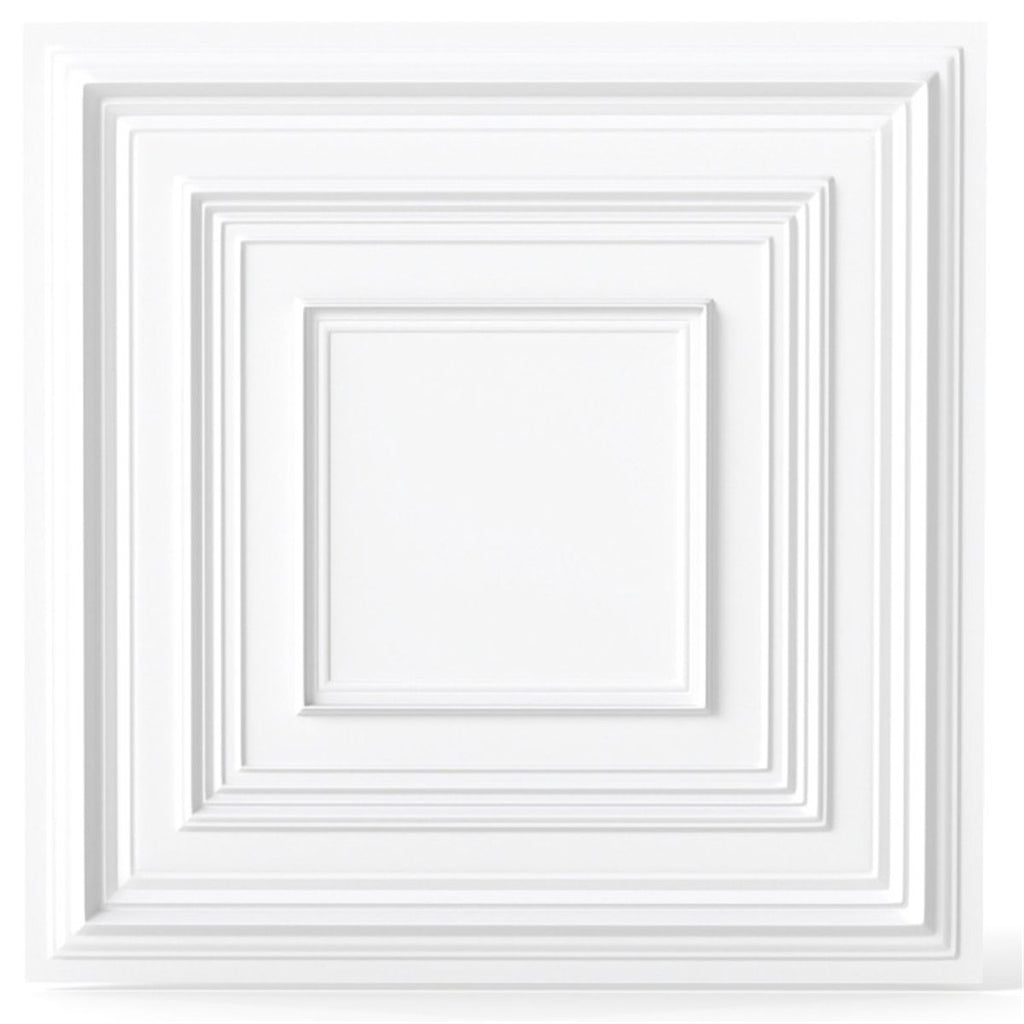 12 Pack 24" x 24" PVC Drop Ceiling Tiles, Waterproof 3D Textured Ceiling Panels for Home Office