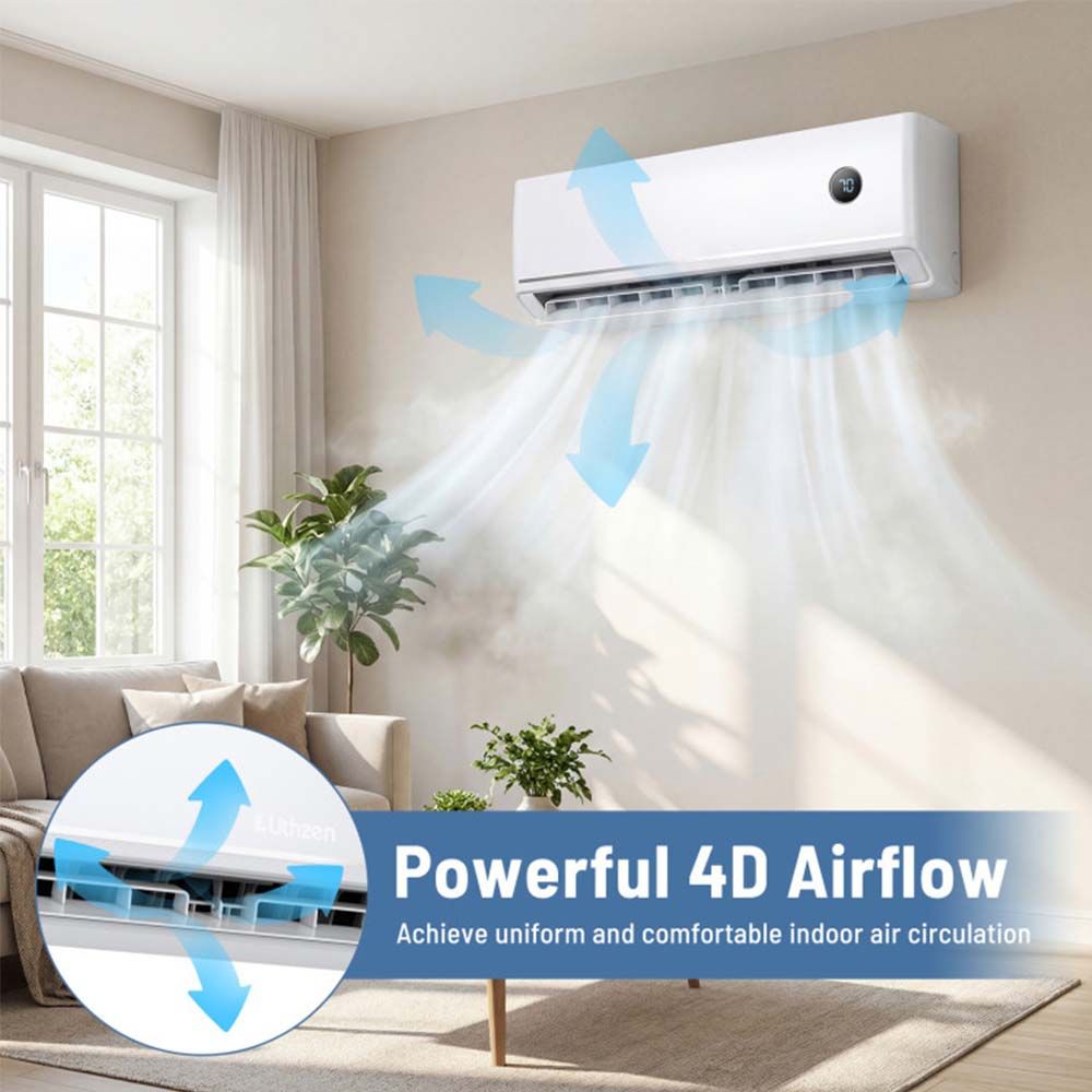 12000 BTU 18.1 SEER2 115V Mini Split Air Conditioner Works with Alexa