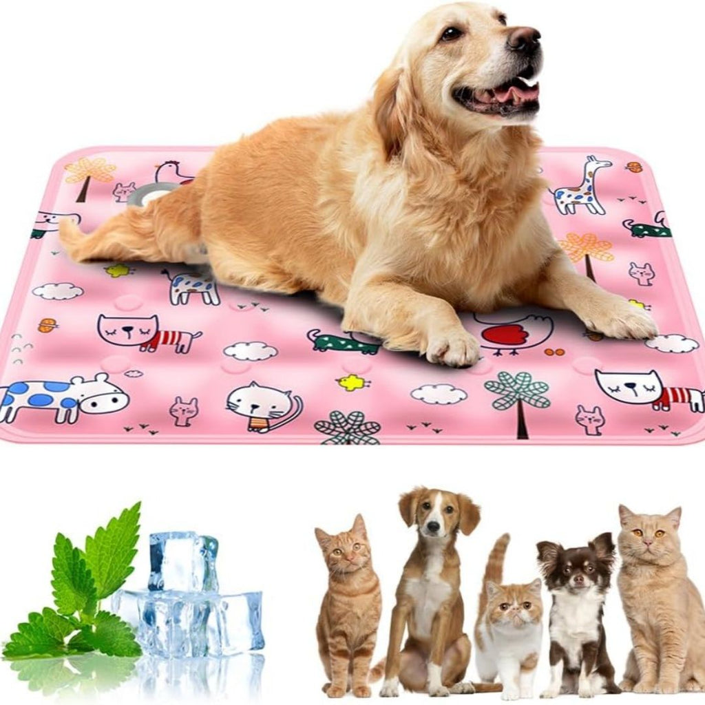 120*70cm Dog Cooling Mat, 2026 New Summer Pet Mats, Portable Pet Cooling Pad for Travel, Washable Gel Coolings Mat for Dogs and Cats Indoor Outdoor, Reusable Chill Pad Suitable for All Pets