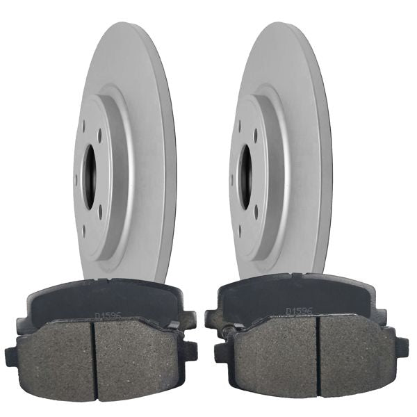 12.91" (328mm) REAR Disc Rotors Brake Pads for Dodge Grand Caravan Journey C/V
