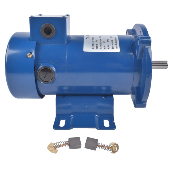 12V DC Motor 1/3 HP 1750 RPM Class F Insulation TEFC 56C Reversible MD0503E NEW