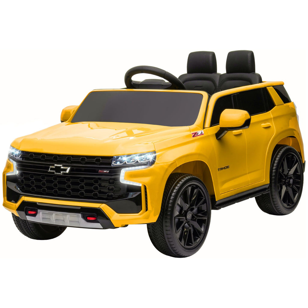 12V Electric ATV for Kids, Yellow, Battery Powered Ride-On Toy Car, Remote Control, Music, Horn, Lights
