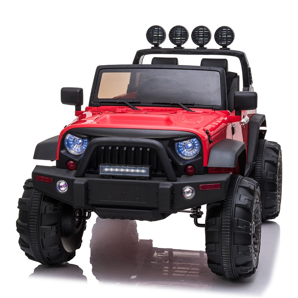 12V Kids Ride On Car SUV MP3 2.4GHZ Remote Control LED Lights Red