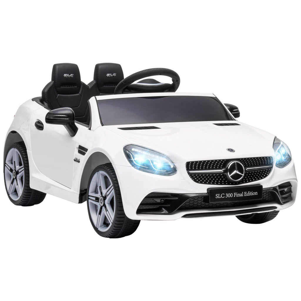 12V Ride-On for Boys & Girls, Remote Parent Control, Music, Lights, Dual Motors, White
