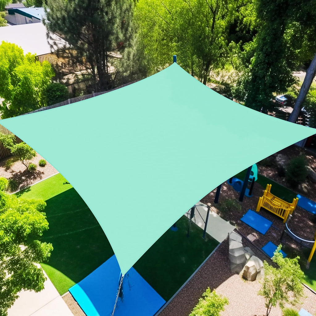 12'X16' Turquoise HDPE sunshade sail