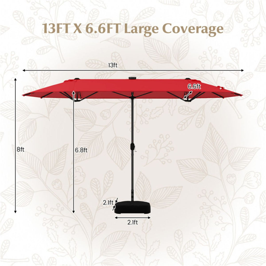 13 Feet Umbrella with LED Lights
