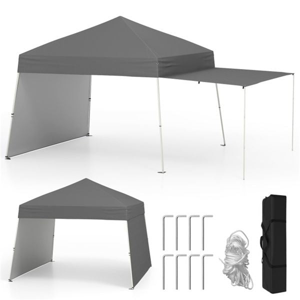 14 X 9.2 FT Pop up Canopy Tent - Gray