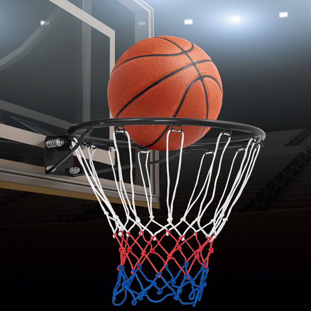 15 Inch Basketball Rim Goal Replacement with All Weather Net and Mounting Hardware