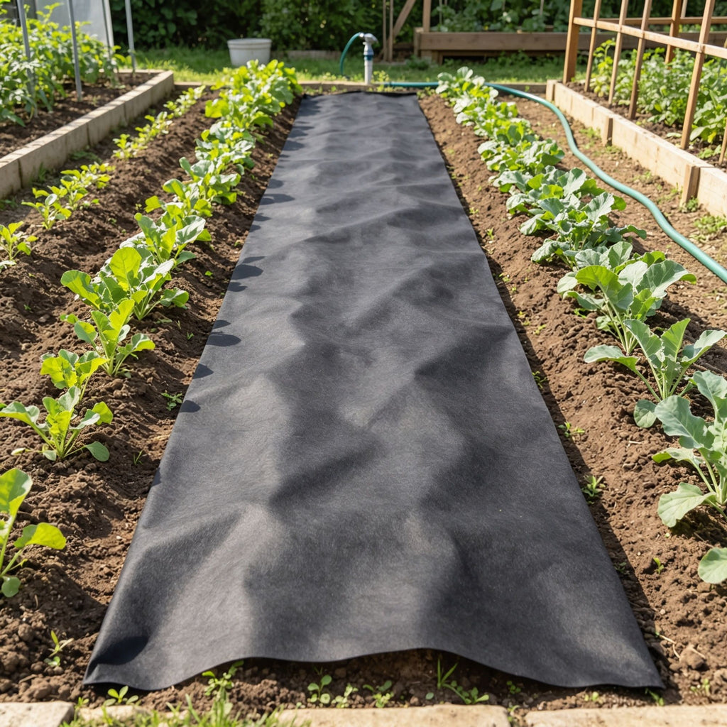 15x20FT Non Woven Geotextile Fabric , Heavy Duty Landscape Fabric for Landscaping, Weed Barrier & French Drain Drainage Fabric, Ground Cover for Garden
