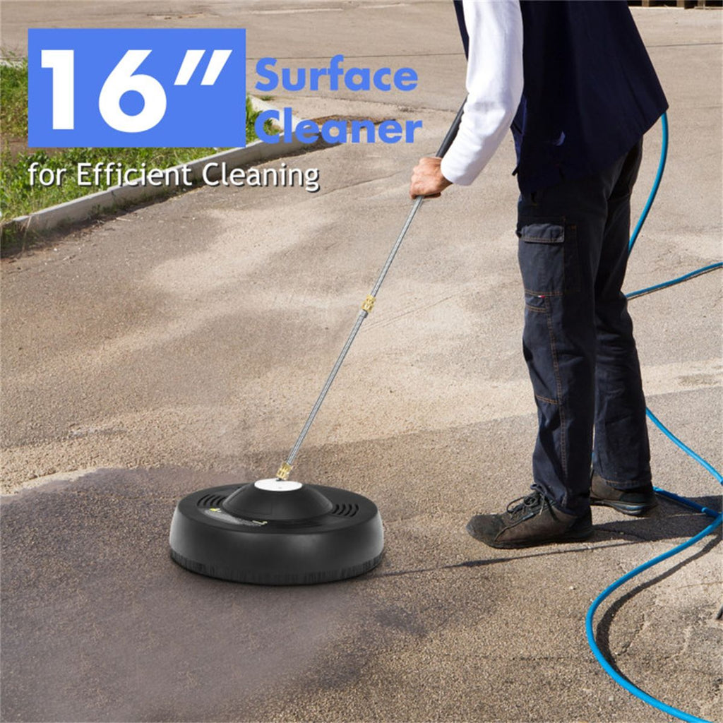 16'' Pressure Washer Surface Cleaner Attachment W/ 2 Extension Wand