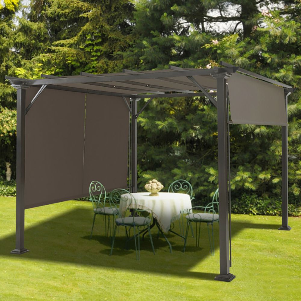 16' x 4' 2 Pieces Universal Replacement Canopy for Pergola Structure Sun Awning