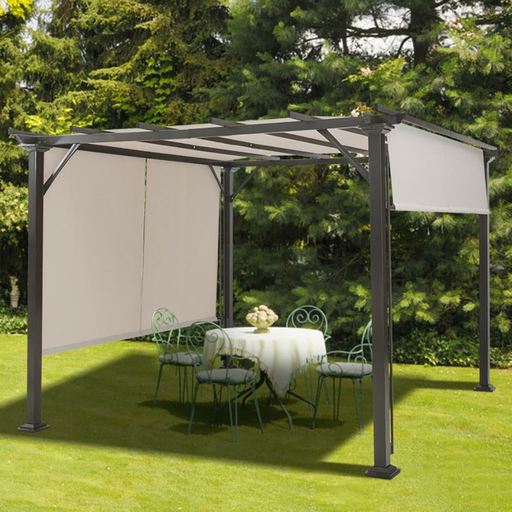 16' x 4' 2 Pieces Universal Replacement Canopy for Pergola Structure Sun Awning