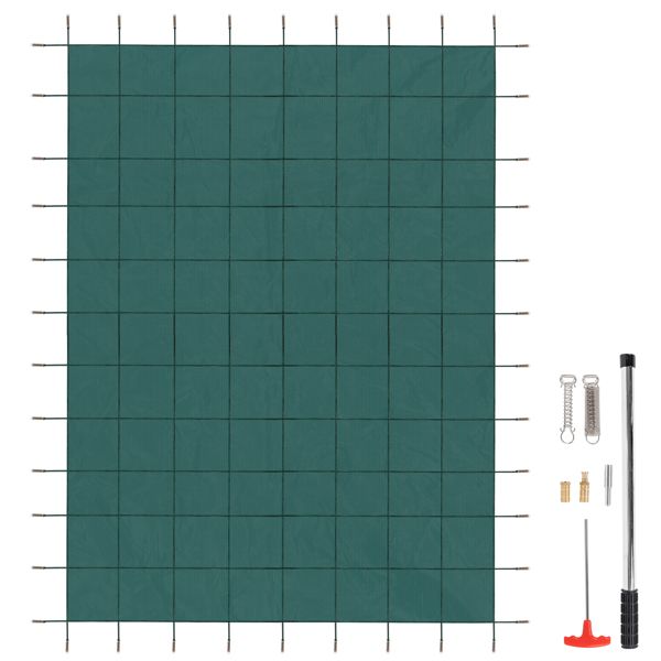 16*32ft Rectangular Swimming Pool Cover Green