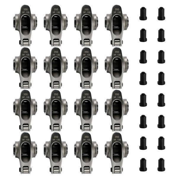 16x Self-Aligning Roller Rocker Arms Kit for SBC Small Block Chevy 305 327 350 400 V8 1.50 x 3/8"