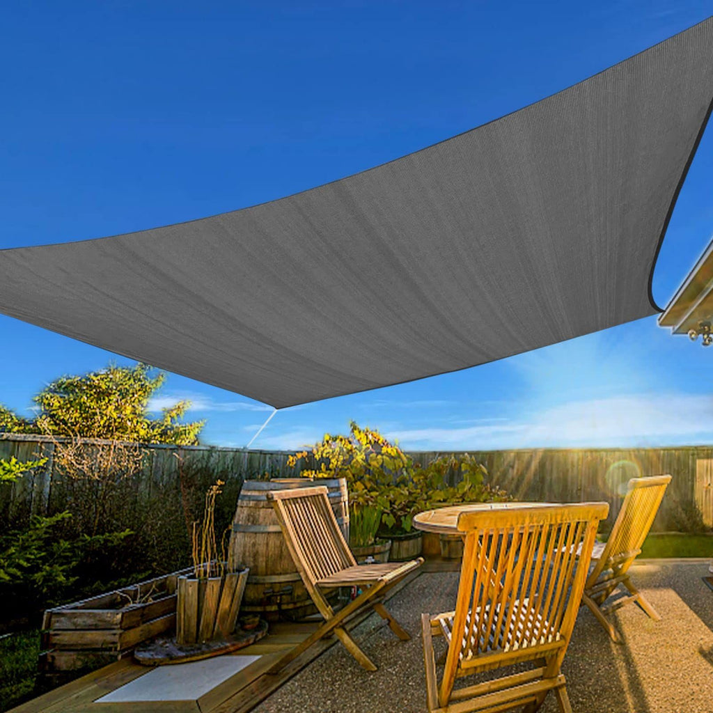 16'X16' Dark Grey HDPE sunshade sail