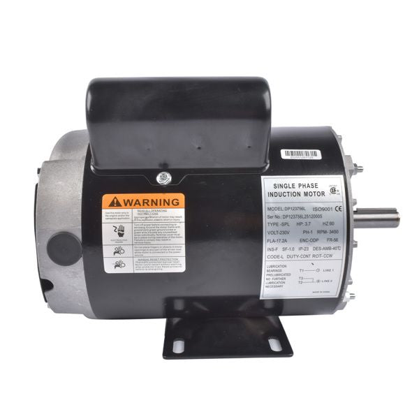 17.2 A 230 V 3.7 HP Electric Air Compressor Motor Black E105430 BT198FA.00-M BTM56RB34D3.7M