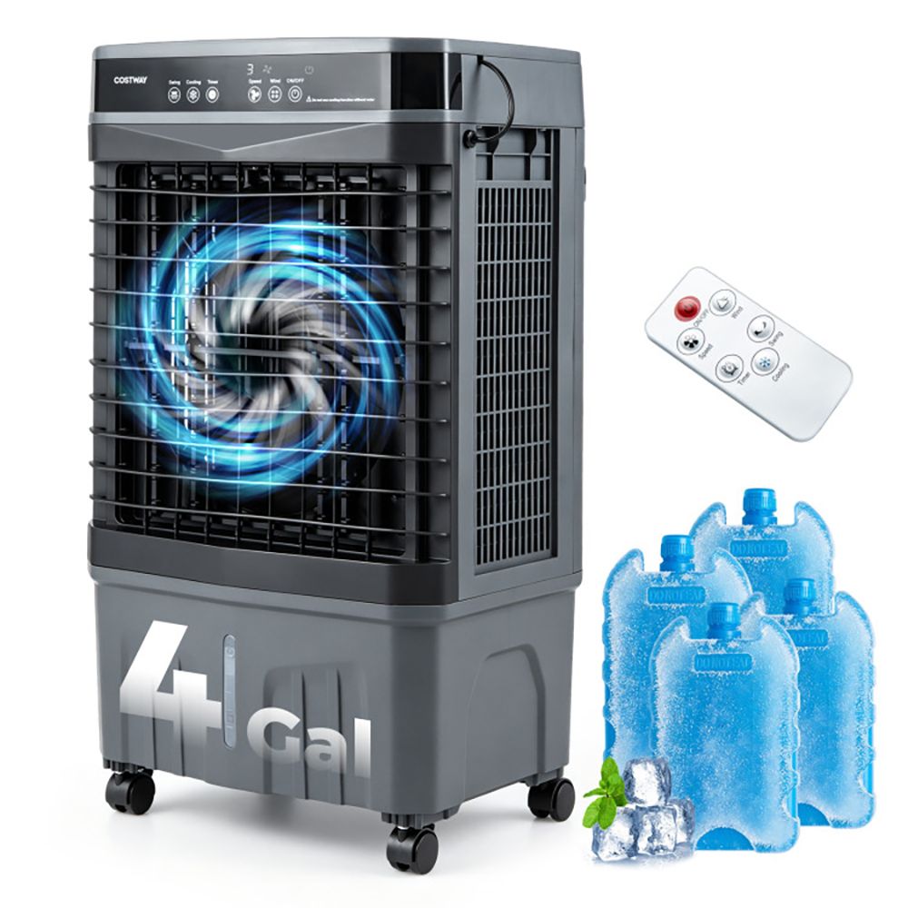 1800 CFM Evaporative Air Cooler with 4 Gal Water Tank
