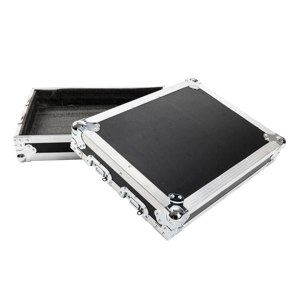 19" 10U Single Layer Double Door DJ Equipment Cabinet Black & Silver