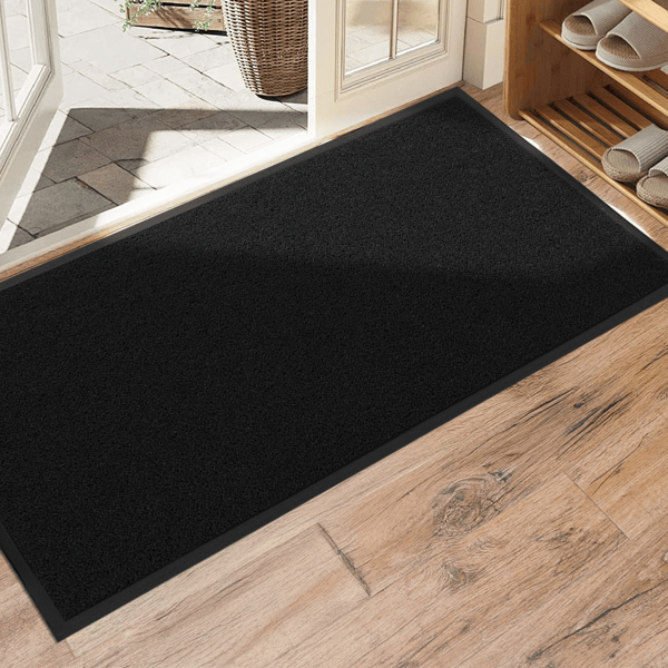 1PC Black PVC Composite Commercial Entrance Mat, 90x180x1.2cm, Jumbo Heavy-Duty Anti-Fatigue Floor Mat
