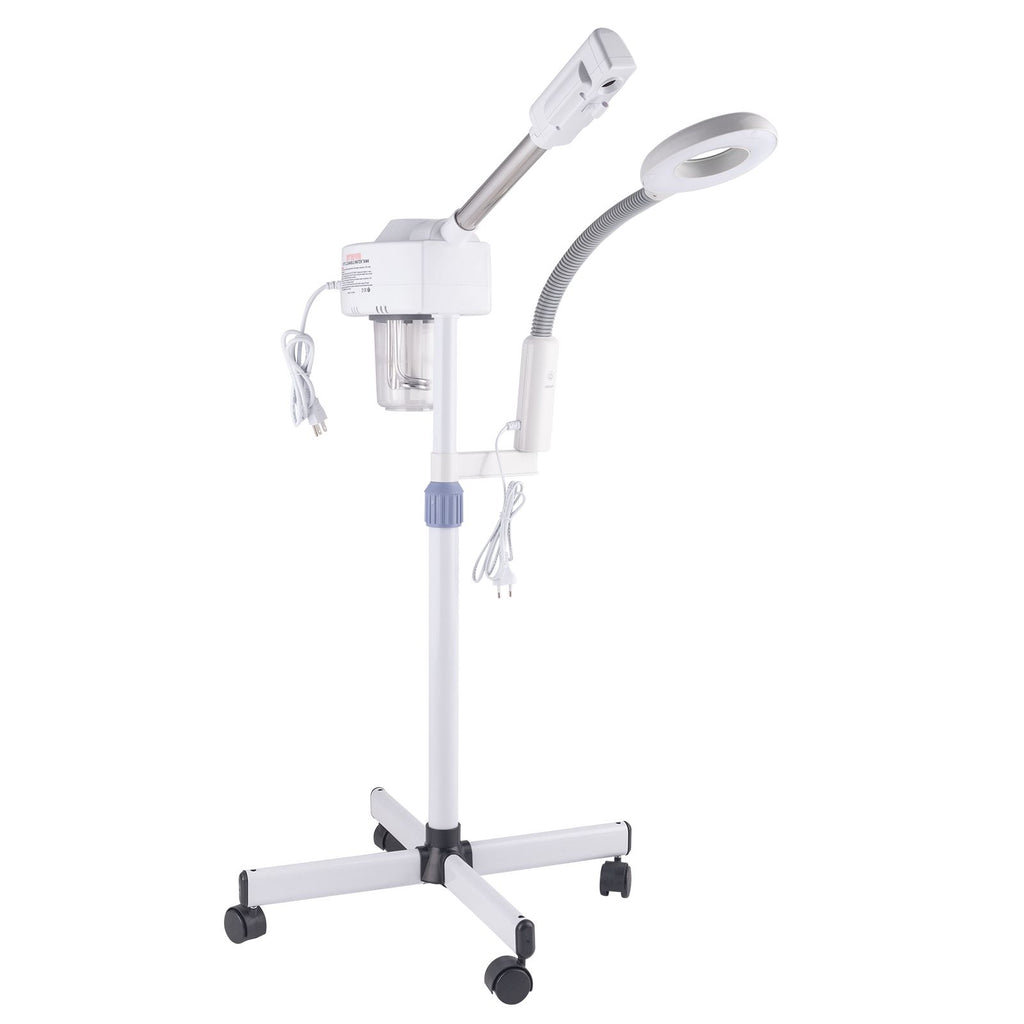 2 in 1 Facial Steamer with 3X Magnifying Lamp, Esthetician Steamer Professional Aromatherapy Humidifier Face Spa Mist Steam for Home Beauty Salon, Personal Skin Care Deep Cleaning