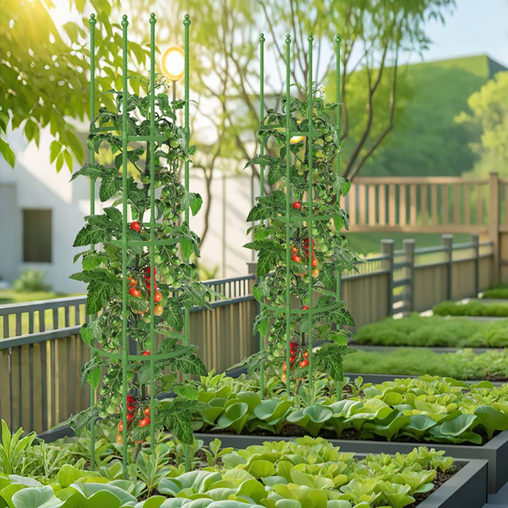 2-Pack Garden Trellis Tomato Cage with Adjustable Height