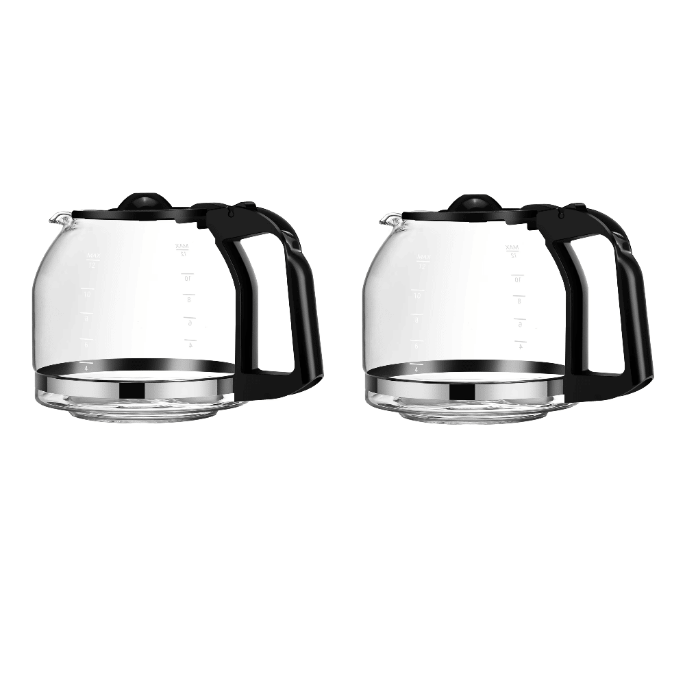 (2 Pack)12 Cup Glass Replacement Carafe (Shipment from Walmart)