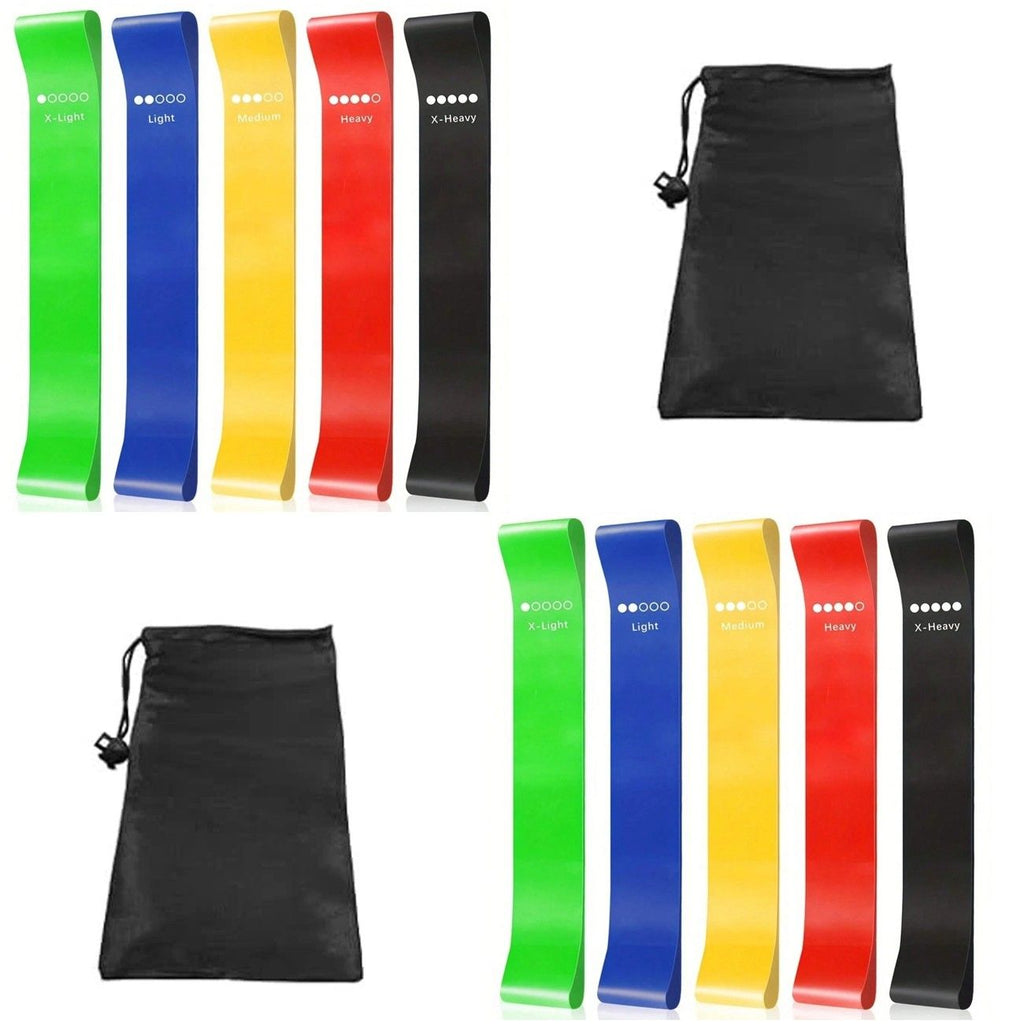 2 PackSet of 5 Resistance Exercise Loop Bands Fitness Yoga Resistance Band TPE Colorful (US Logistics only For USPS.TK/TMEU only For self-pickup)