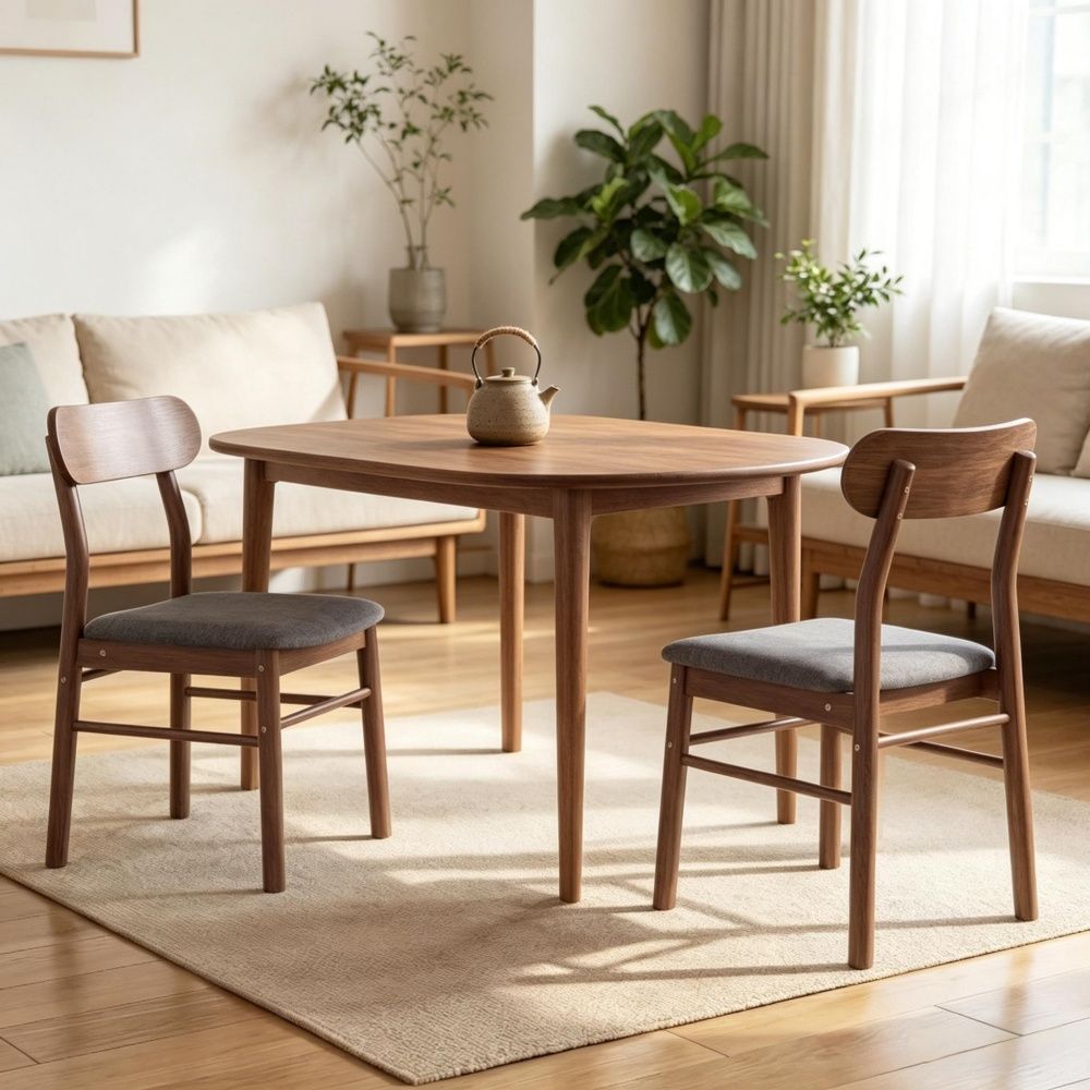 2 pcs Dining chair(Only chairs)