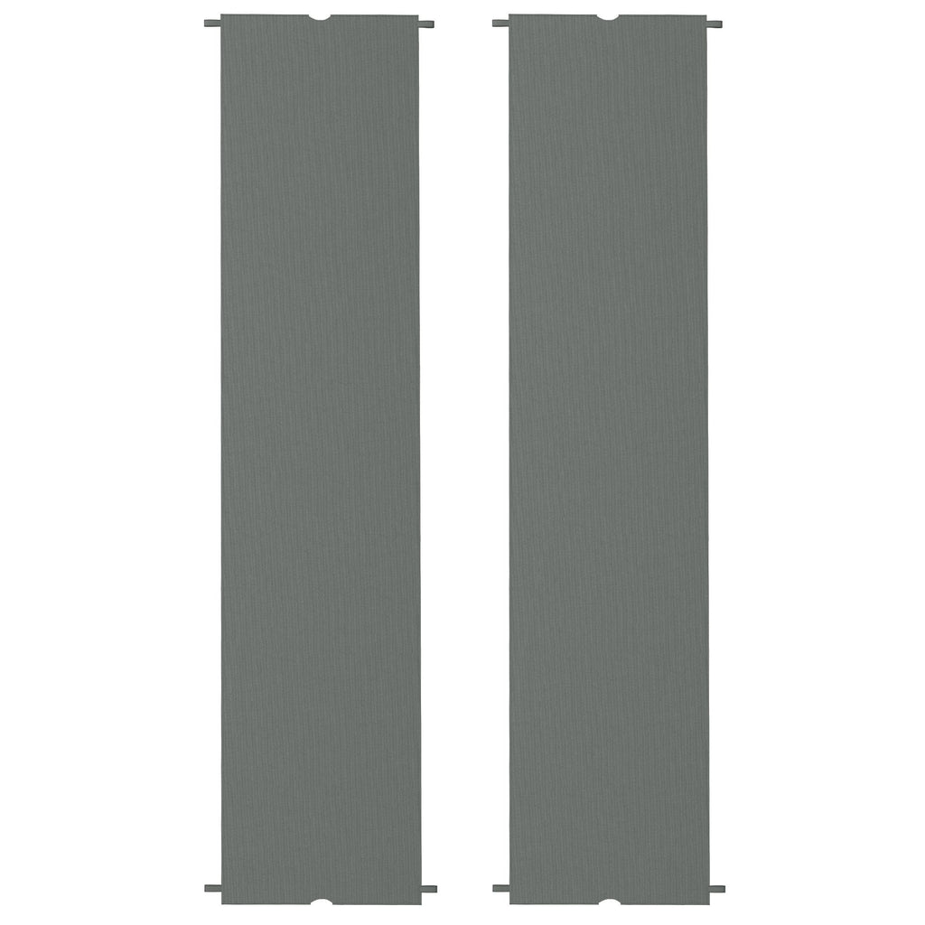 2 Pcs Pergola Replacement Canopy, UV Protection Pergola Shade Cover, Easy to Install, for 10 x 10ft Pergola, Dark Gray