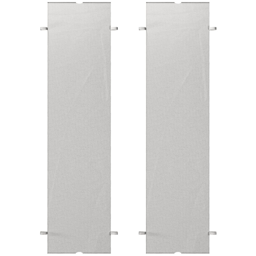 2 Pcs Pergola Replacement Canopy, UV Protection Pergola Shade Cover, Easy to Install, for 10 x 10ft Pergola, Light Gray