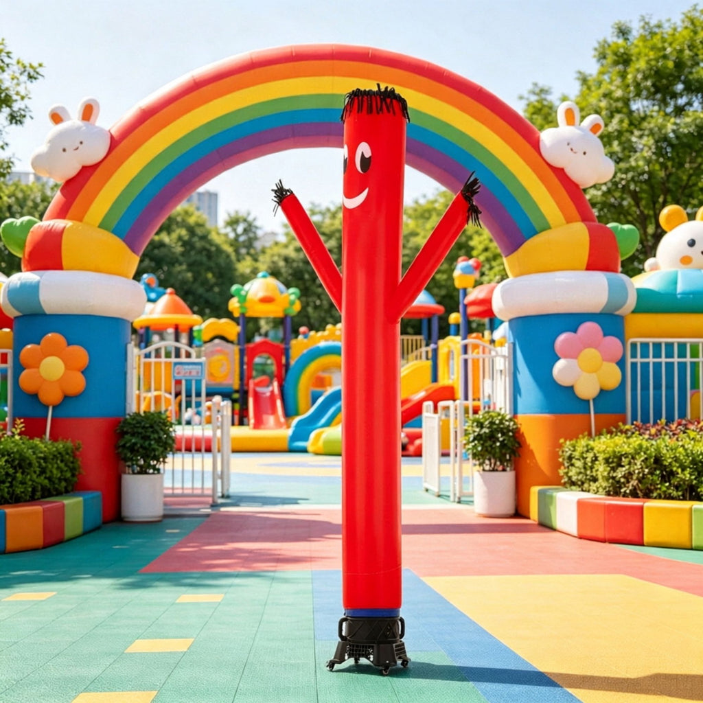 20 ft Inflatable Tube Man Set with 1 HP Blower, Wacky Waving Air Dancer for Outdoor Advertising & Store