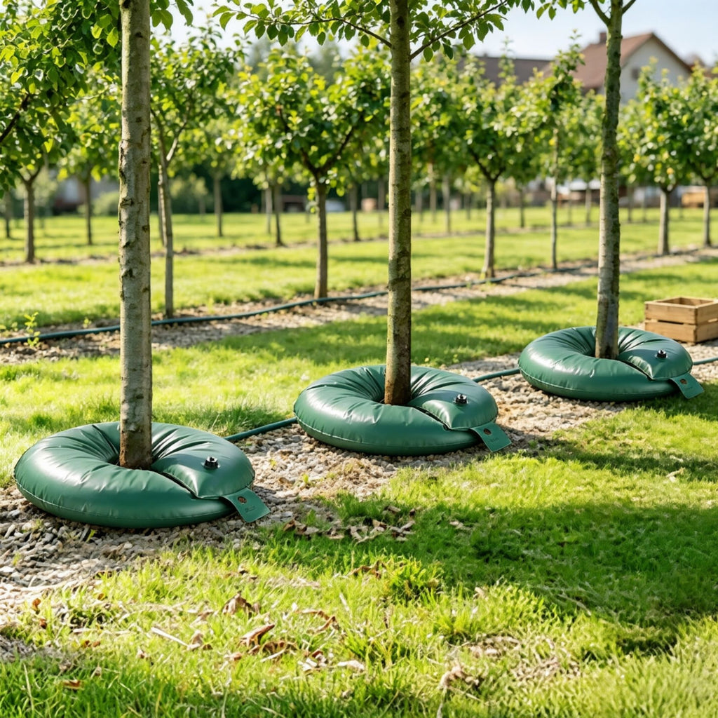 20 Gallon Tree Watering Bags 4 Pack Slow Release 6 to 9 Hours Heavy Duty Water Saving Drip Irrigation for Shrub and Tree
