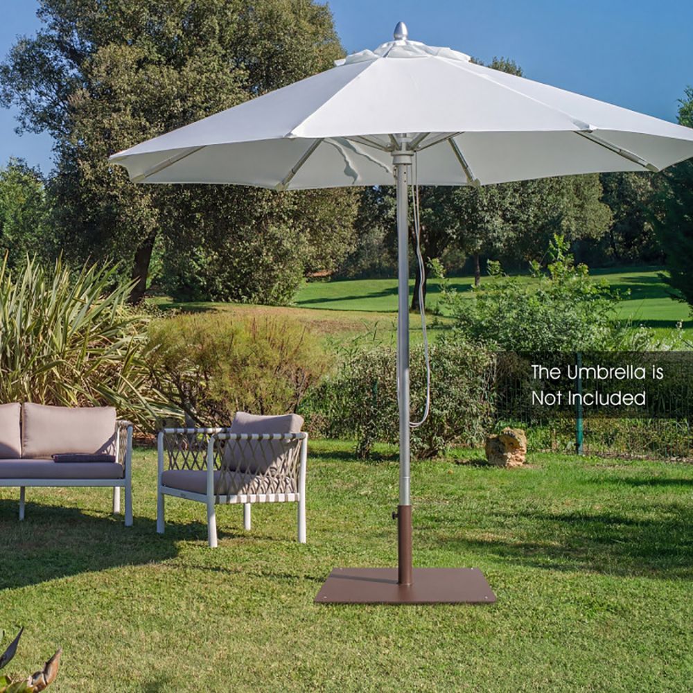 20 Inches Patio Umbrella Base Stand with 4 Adjustable Footpads