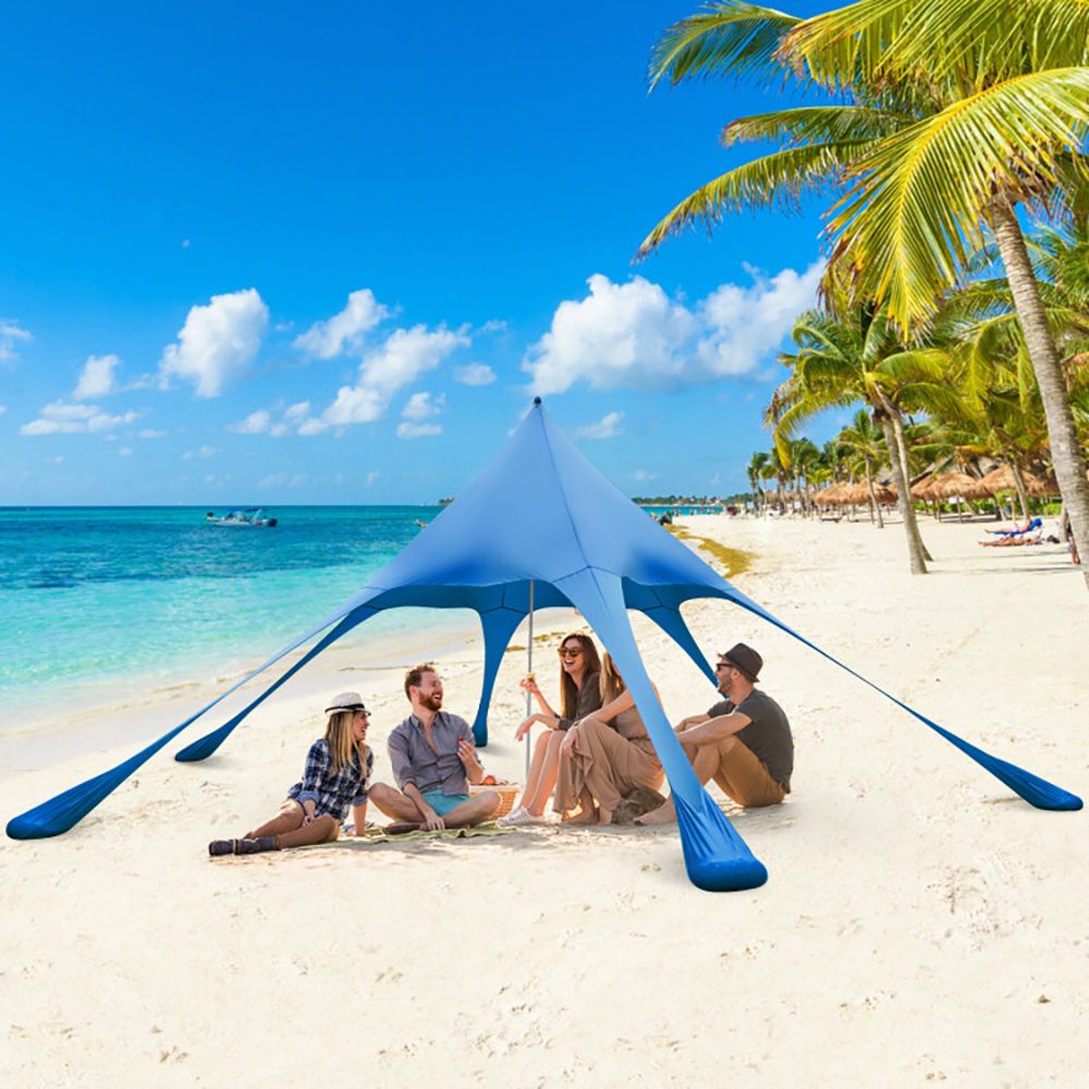 20 x 20 Feet Beach Canopy Tent with UPF50+ Sun Protection and Shovel