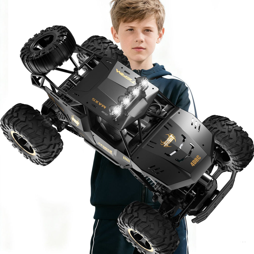 2026 3 Batteries 1:12 Rock Crawler Rechargeable Off Road Truck 4WD , Metal Shell LED Headlights RC Remote Control Off Road Car Truck,Logistics is randomly sent by UPS/USPS/UNI/GOFO